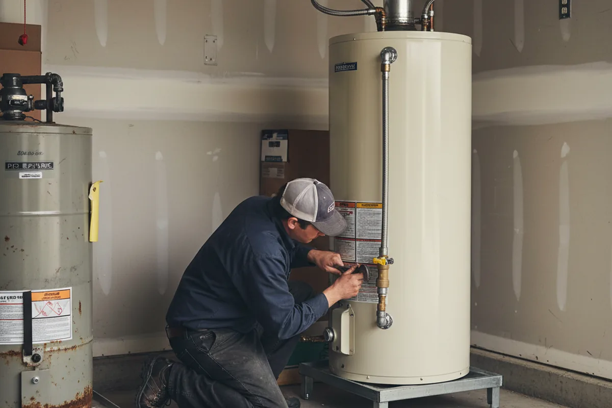 Water heater and shutoff valve replacement in Aguanga
