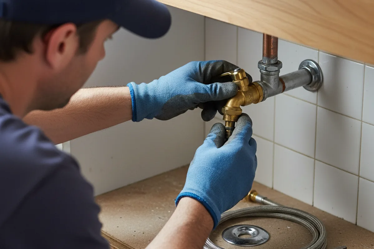 Shutoff valve and fitting work during Faucet and Fixture Repair in Aguanga